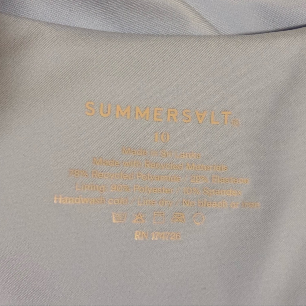 NWT Summersalt Women's One Piece in Blue and White - Picture 5 of 5